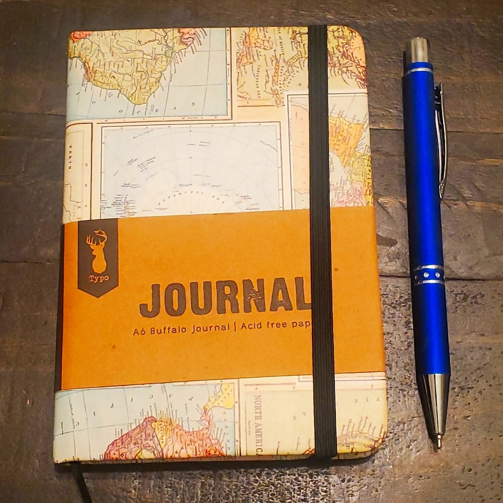 Typo Brand A6 World Map Journal
